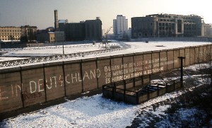 A portion of the Berlin Wall as photographed in 1975, toward the east. (Photo credit: Edward Valachovic)