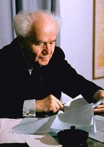 David Ben-Gurion, Israel's first prime minister