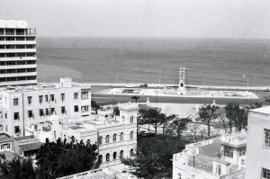 Room with a view: Havana's Malecon seafront as seen by Don North from his window on ninth floor of the Capri Hotel where he and other journalists were held during the Cuban Missile Crisis.