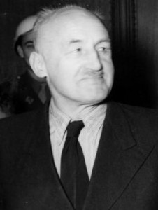 Julius Streicher, a German publisher and Nazi propagandist who was hanged at Nuremberg after being judged complicit in crimes against humanity.