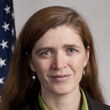 Samantha Power, U.S. Ambassador to the United Nations and a leading advocate for "humanitarian" military interventions.