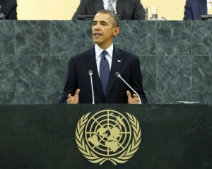 President Barack Obama speaking to the United Nations General Assembly on Sept. 24, 2013., From ImagesAttr