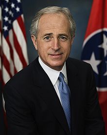 Sen. Bob Corker, R-Tennessee, who is seeking a disapproval vote on any agreement that the Obama administration negotiates with Iran over its nuclear program. 