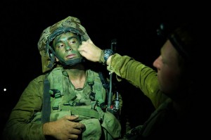 An Israeli soldier prepares for a night attack inside Gaza as part of Operation Protective Edge, which killed more than 2,000 Gazans in 2014. (Israel Defense Forces photo)