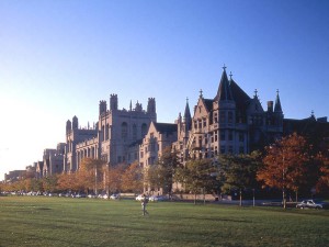 A scene at the University of Chicago.