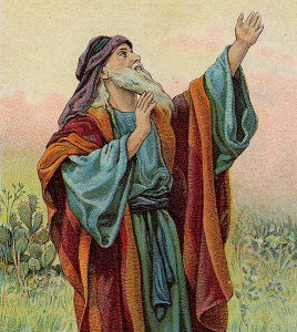 The Prophet Isaiah (Illustration from a Bible card published by the Providence Lithograph Company)