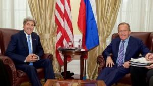 Secretary of State John Kerry meets with Russian Foreign Minister Sergey Lavrov in a bilateral discussion in Vienna before Iran-nuclear negotiations on June 30, 2015. (State Department Photo) 