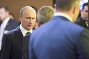 Russian President Vladimir Putin, following his address to the UN General Assembly on Sept. 28, 2015. (UN Photo) 