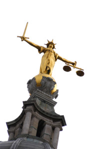 Statues of Lady Justice can be found around the world, this one atop London’s Old Bailey courthouse.