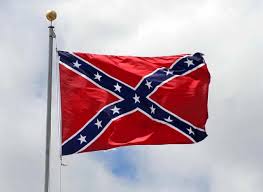 The Confederate battle flag, seen by many around the world as a symbol of white supremacy. 
