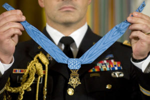 The Congressional Medal of Honor for extraordinary valor.