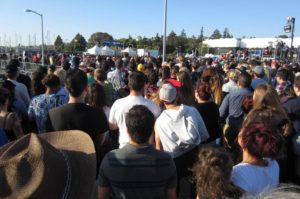 Crowd at Bernie Sanders's rally in Vallejo, California, on May 18, 2016. (Photo credit: Rick Sterling)