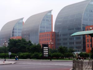 Modern buildings in China's Tianjir Economic Technological Development Area in Tianjin, China. (Photo credit: Alexander Needham)