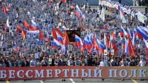 Some of the estimated 12 million Russians who took part in Immortal Regiment parades across the country over three days. (RT photo)