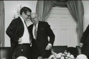 Then-Vice President George H.W. Bush with CIA Director William Casey at the White House on Feb. 11, 1981. (Photo credit: Reagan Library)