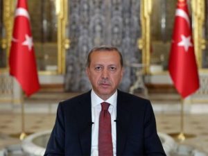 President Erdogan delivers a message on the failed coup attempt on July 15. (Photo from the official website of the Presidency of the Republic of Turkey)