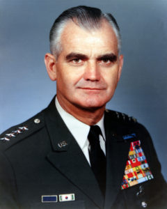 Official photo of Army Chief of Staff GEN William C. Westmoreland. (Wikipedia)