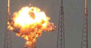 A SpaceX rocket exploded on Sept. 1, 2016, at Cape Canaveral in Florida. 