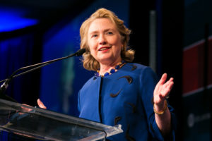 Former Secretary of State Hillary Clinton speaking at an Atlantic Council event in 2013. (Photo credit: Atlantic Council)