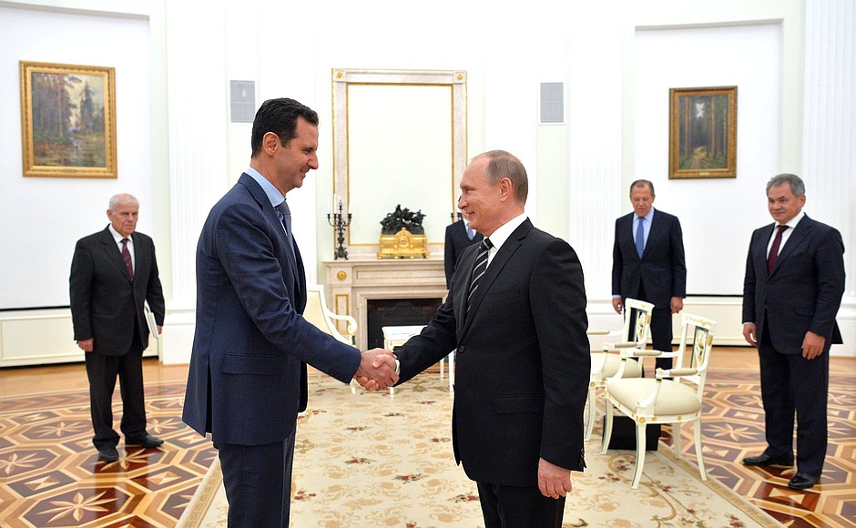 President of Syria Bashar Assad made a working visit to Moscow on Oct. 20, 2015. (The Russian President)