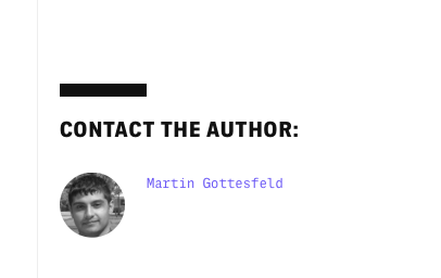Author bio page on The Intercept. 