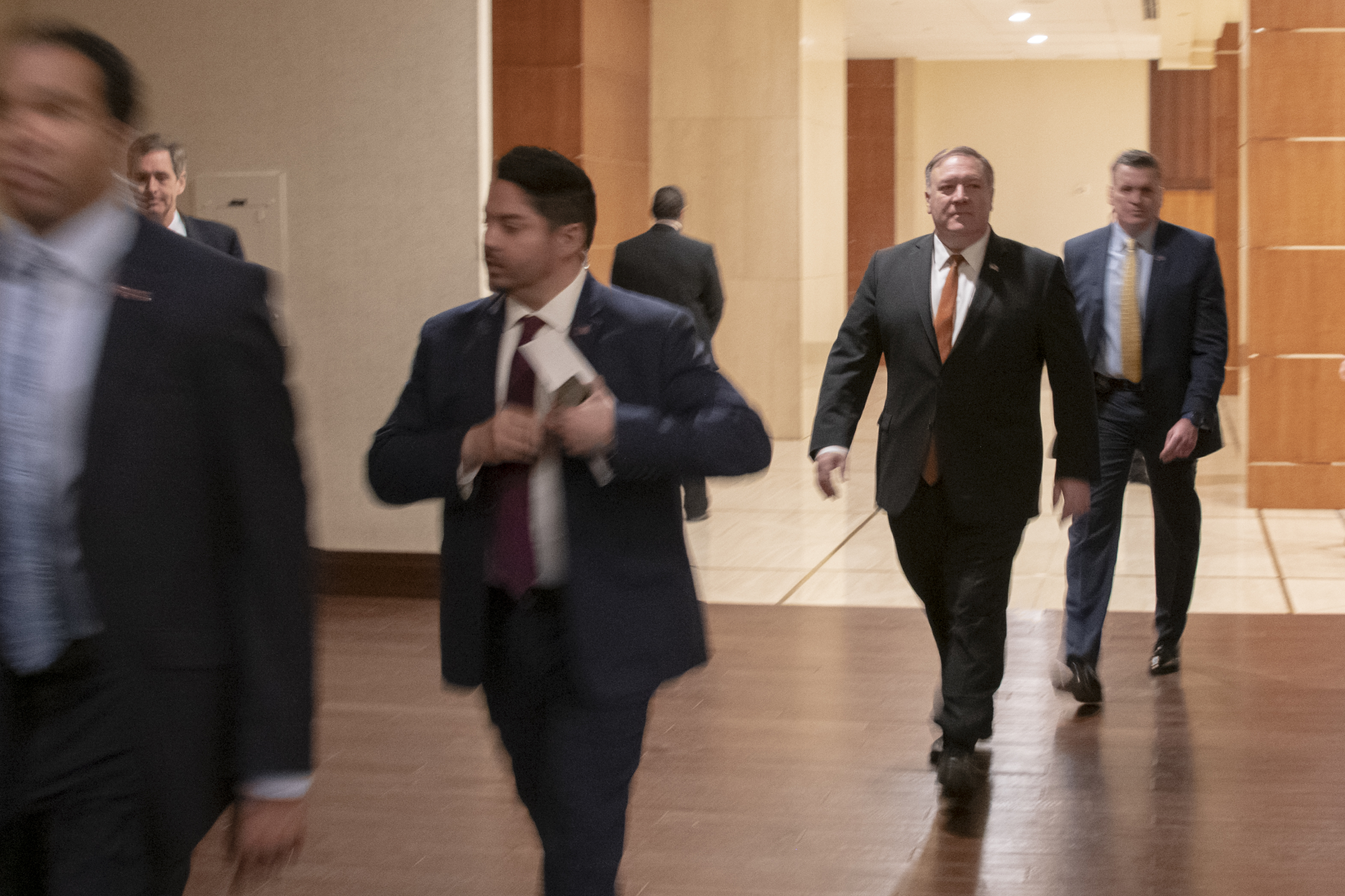 Pompeo joining an Iranian diaspora meeting in Dallas, April 15, 2019. (State Department/Ron Przysucha via Flickr)