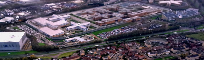 Aerial view of Belmarsh Prison. (Wikimedia Commons)