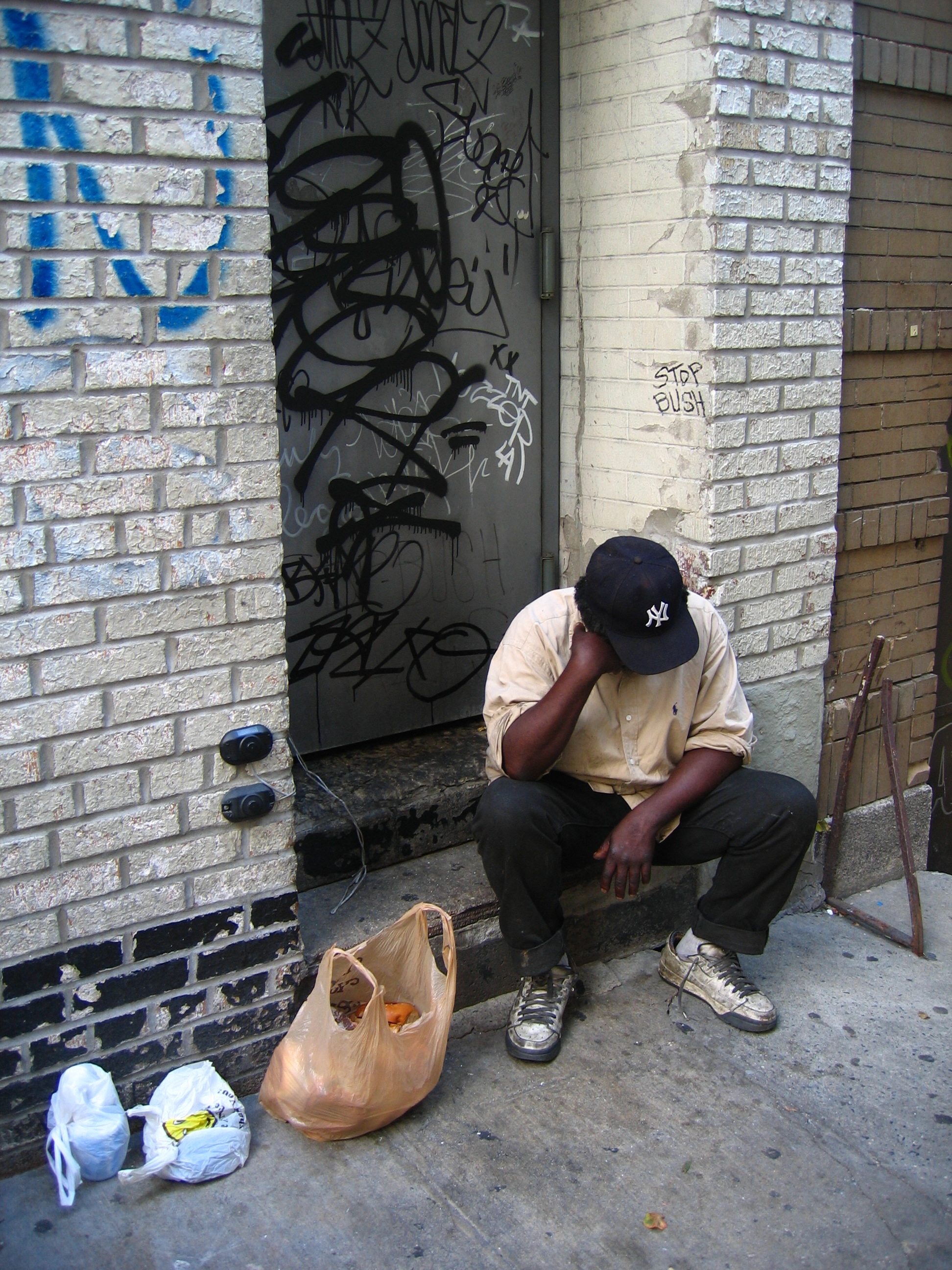 Homeless in New York. (Lujoma via Wikimedia Commons)