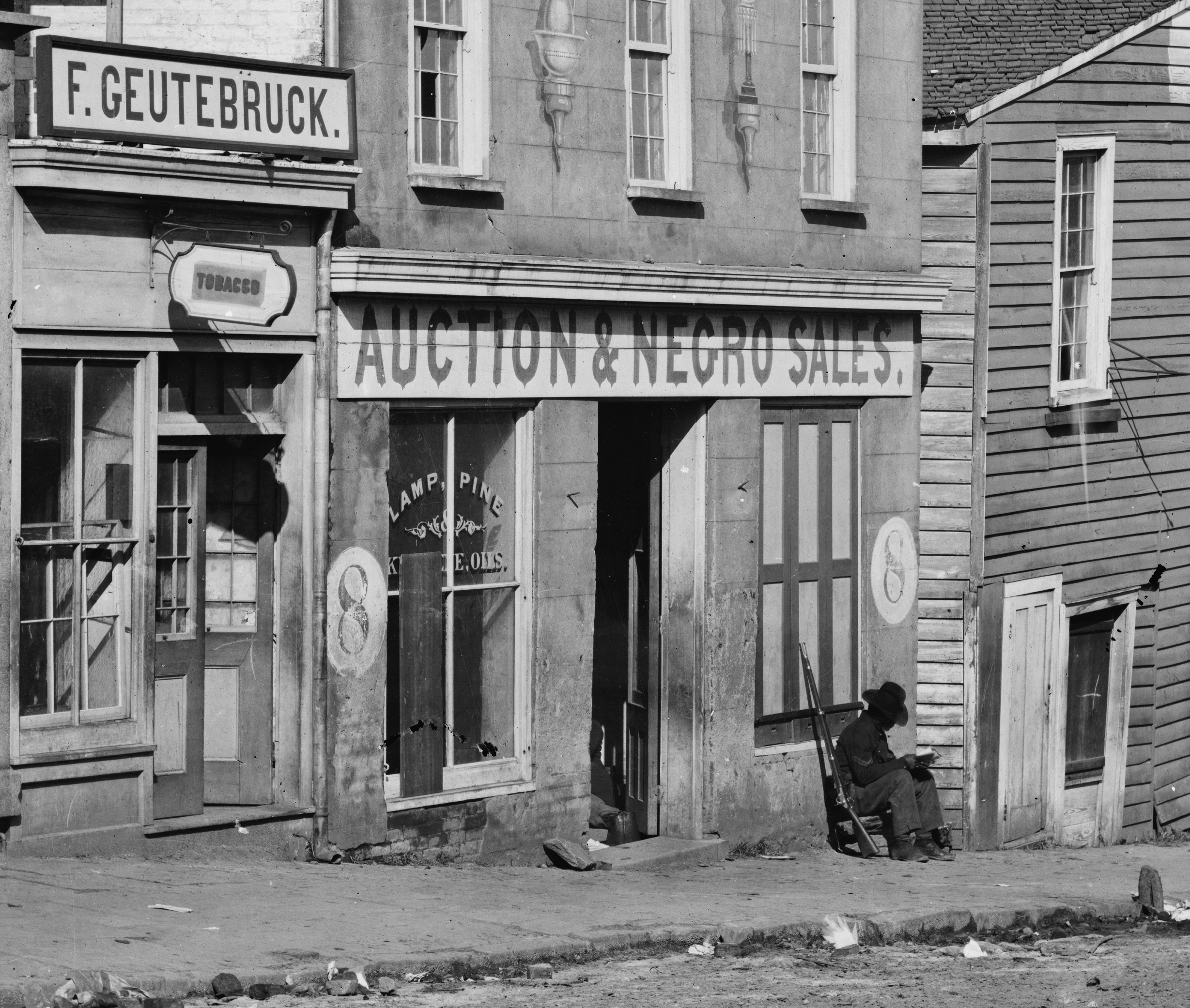 Slave trader's business in Atlanta,  1864. (George N. Barnard, Library of Congress via Wikimedia Commons)