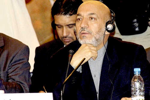 Hamid Karzai at SCO Summit