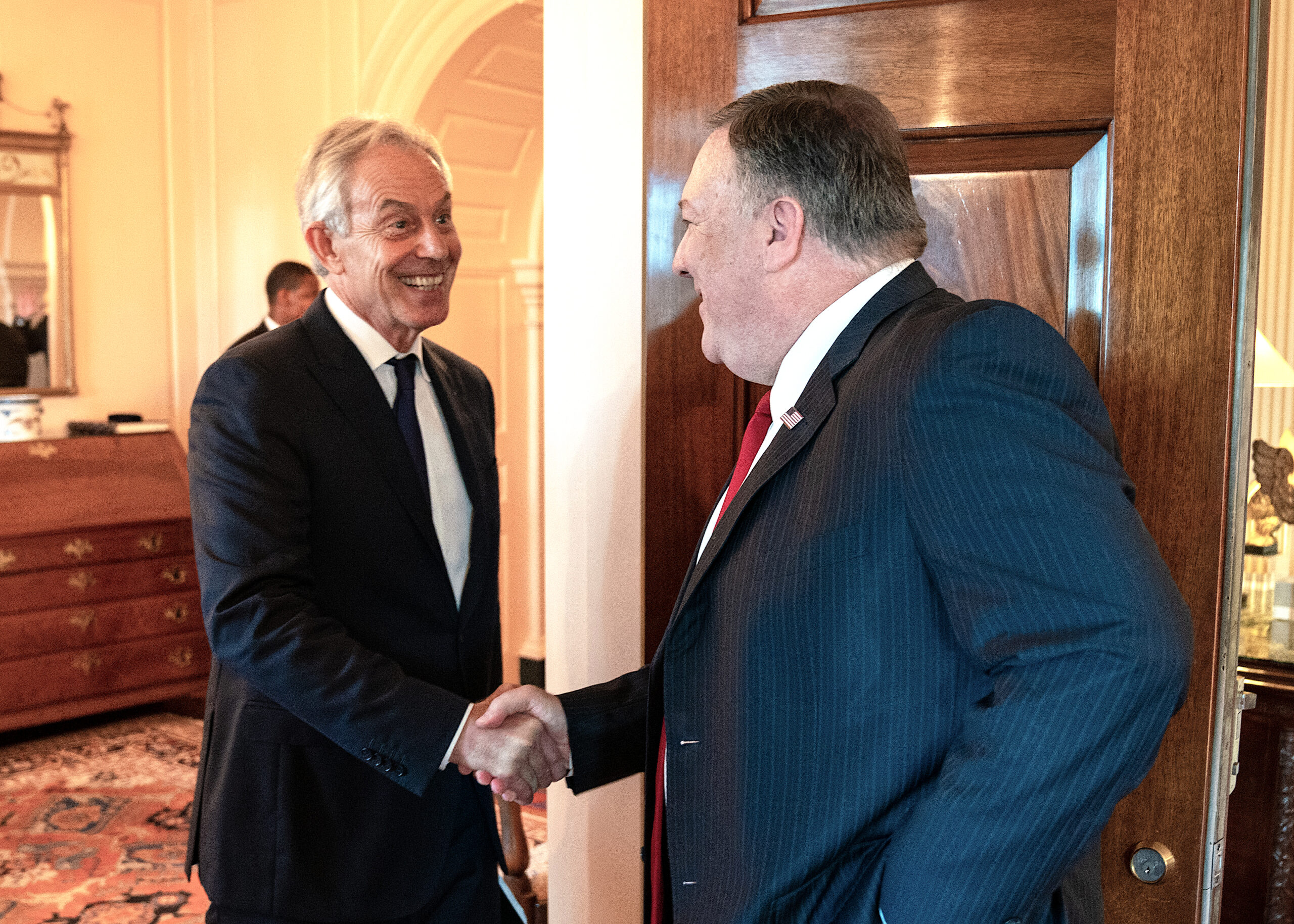 Secretary Pompeo Meets With Former United Kingdom Prime Minister Blair 48307371432 scaled