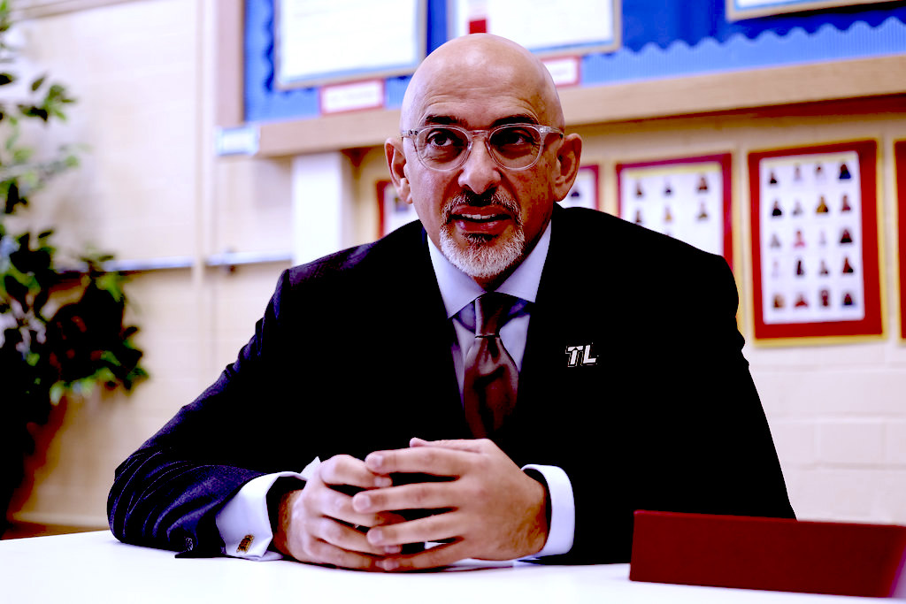 U.K. Education Secretary Nadhim Zahawi, who called the phrase “From the river to the sea, Palestine will be free” anti-Semitic. (U.K. Government)