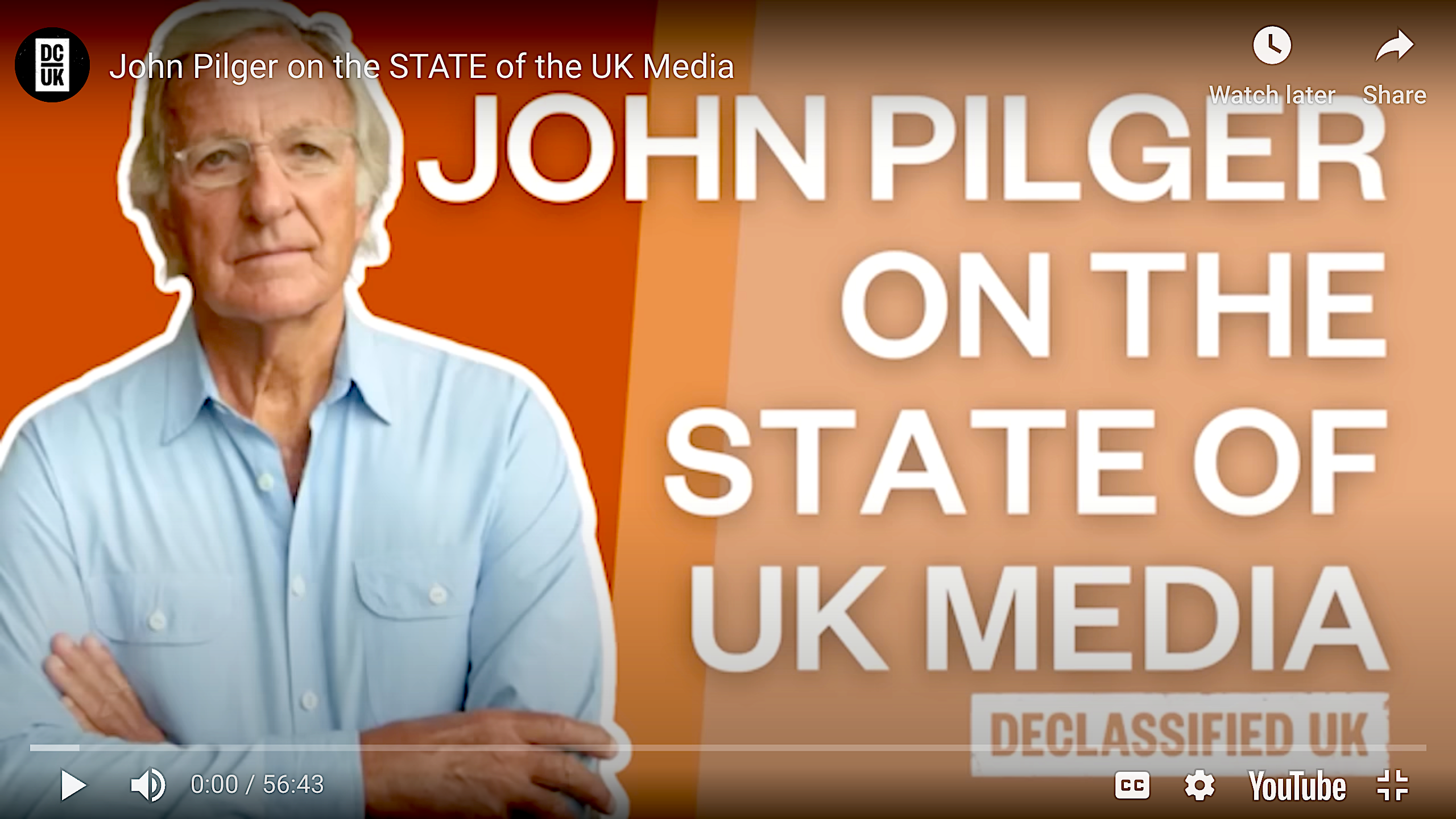 WATCH: Pilger on the Fall of the British Press