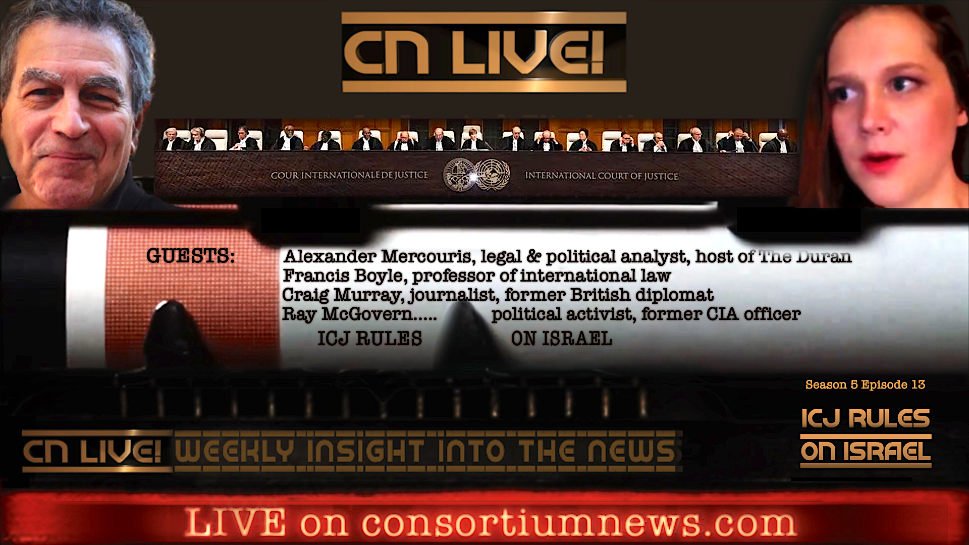 WATCH: CN Live! — ICJ Rules on Israel – Consortium News